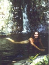 skinnydipping in the top falls
